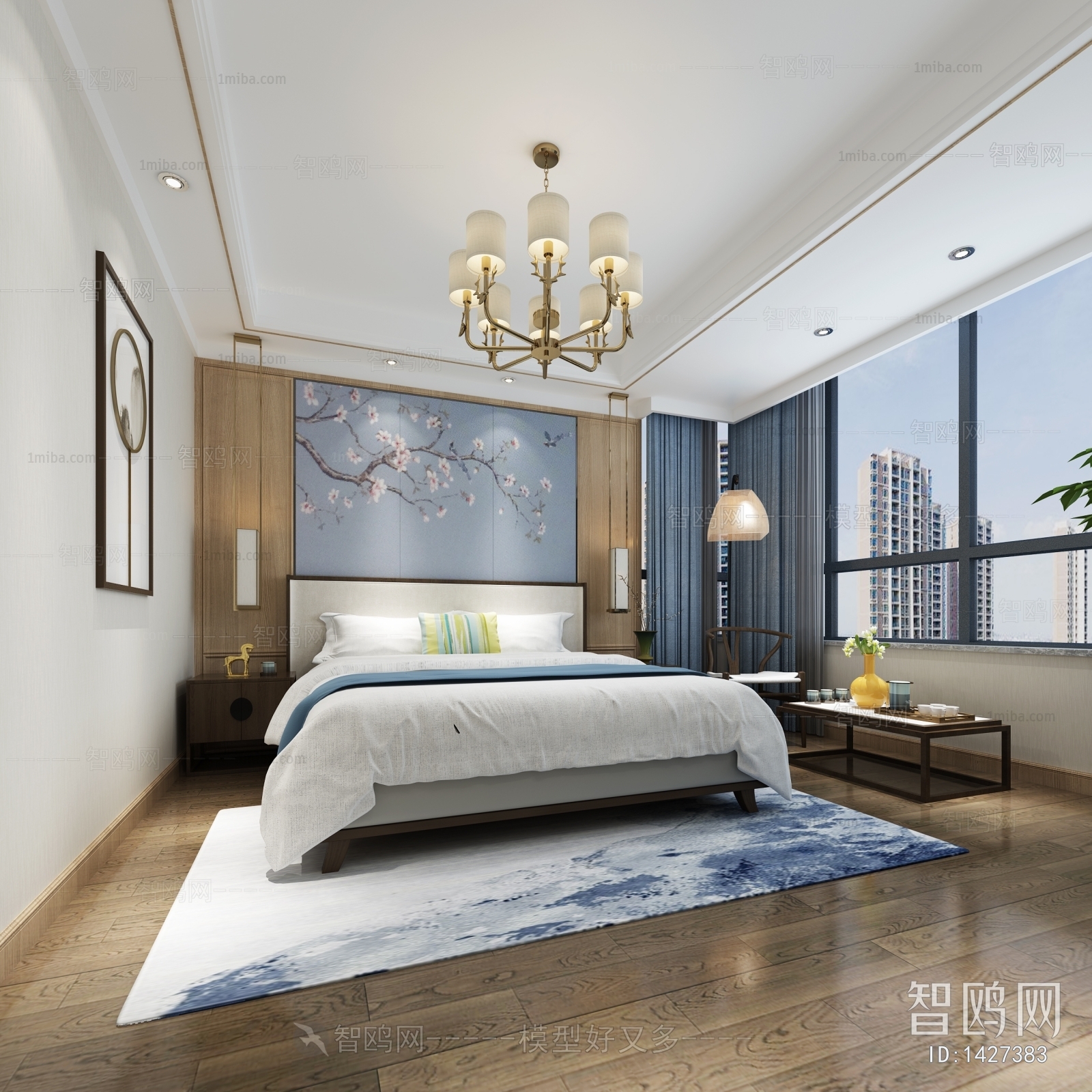 New Chinese Style Bedroom