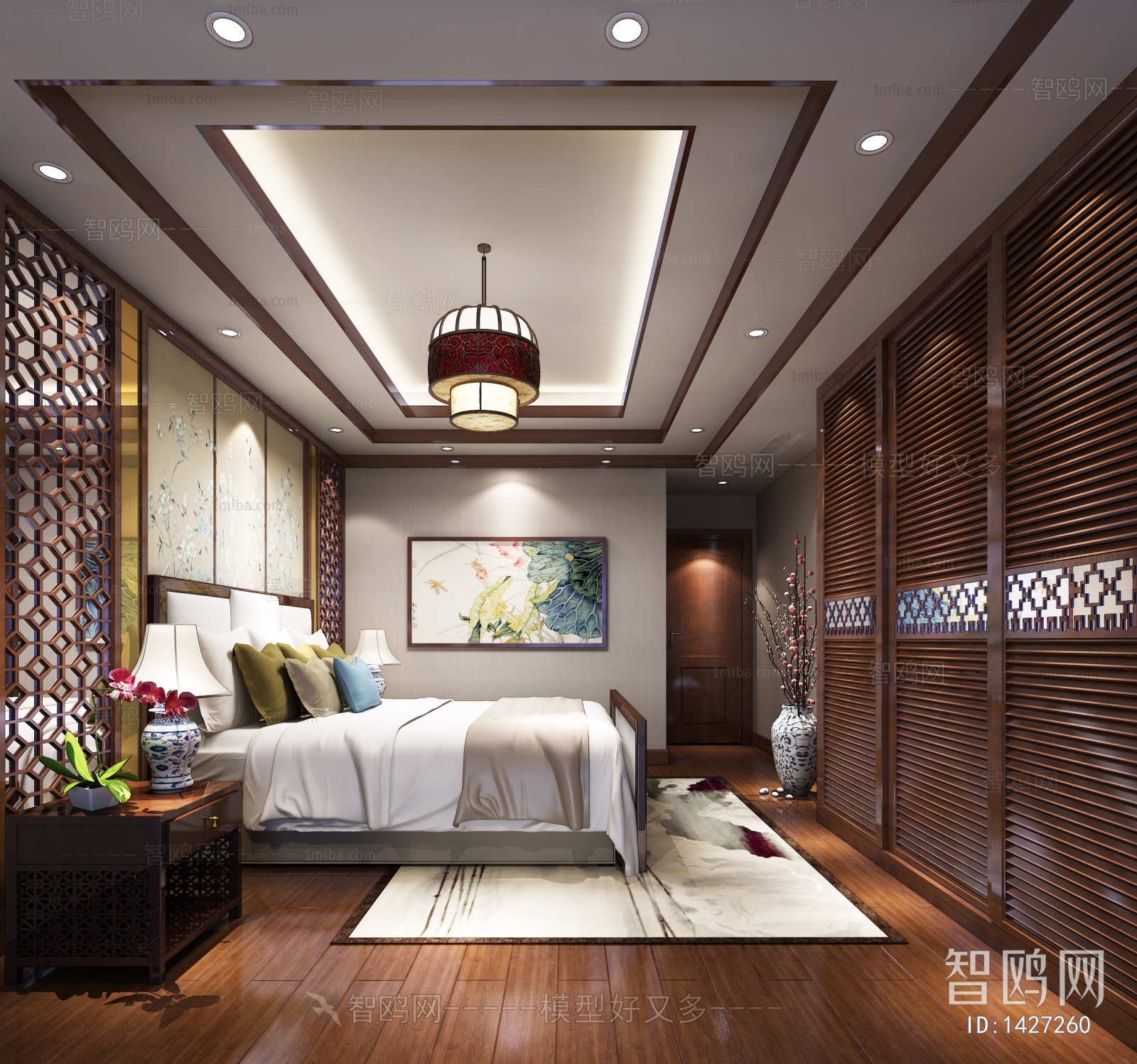 New Chinese Style Bedroom