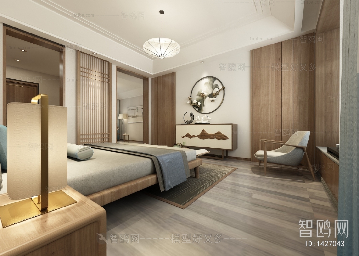 New Chinese Style Bedroom