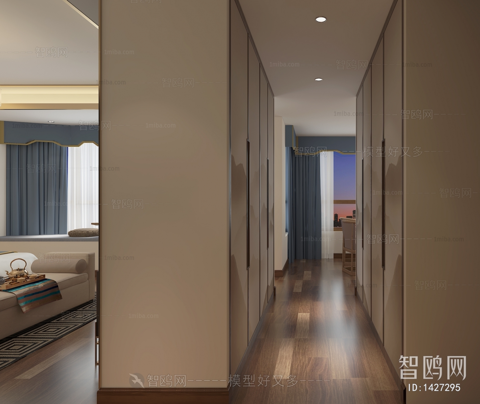 New Chinese Style Bedroom