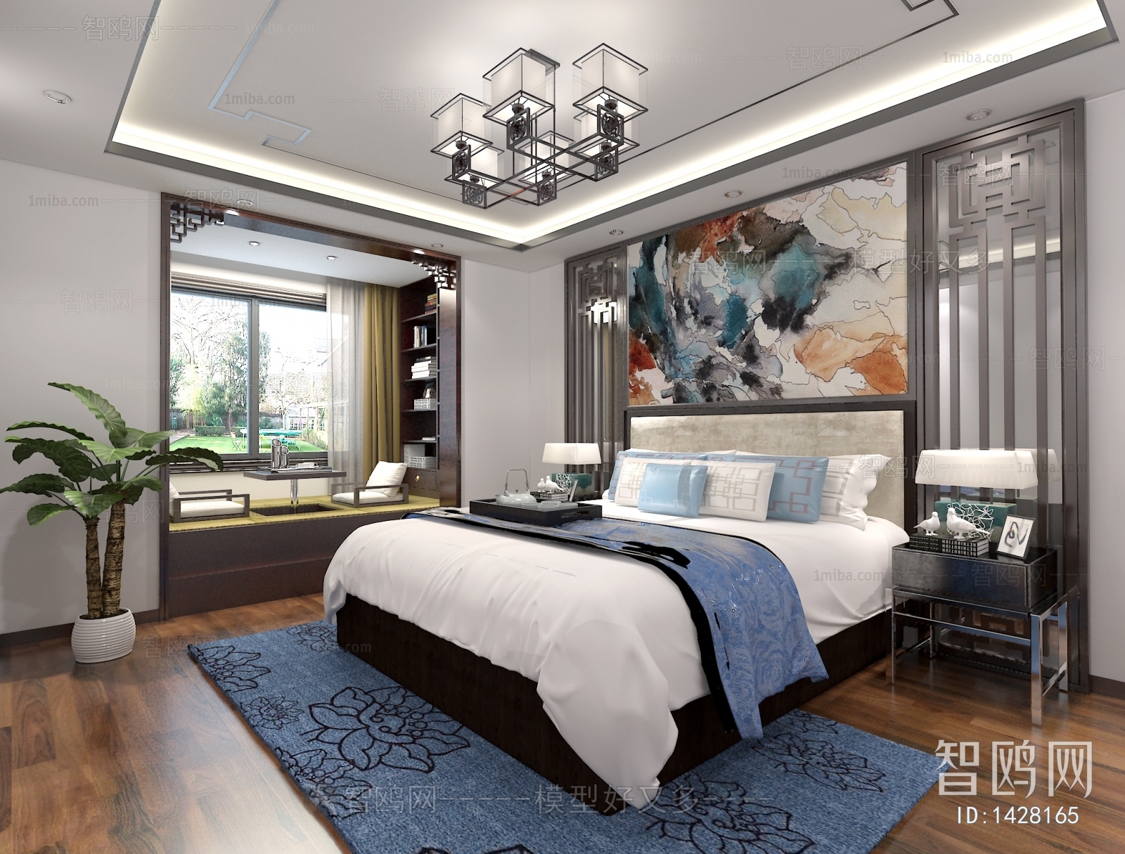 New Chinese Style Bedroom