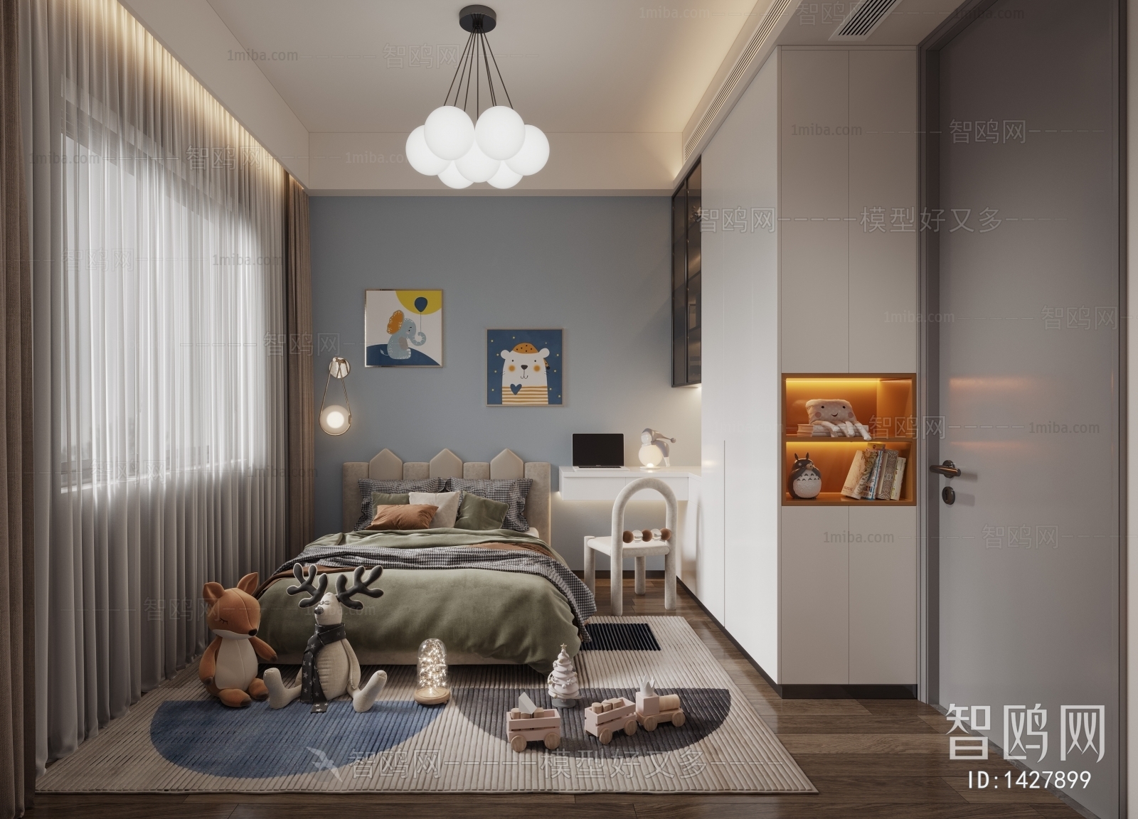 Modern Boy's Room And Son's Room