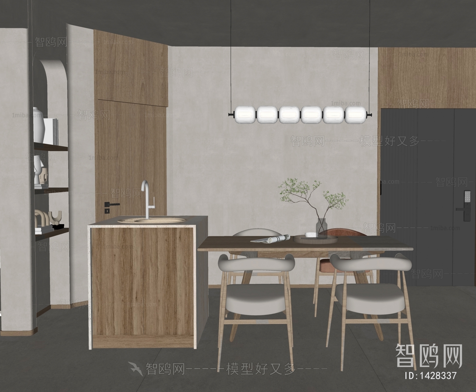 Wabi-sabi Style Dining Room