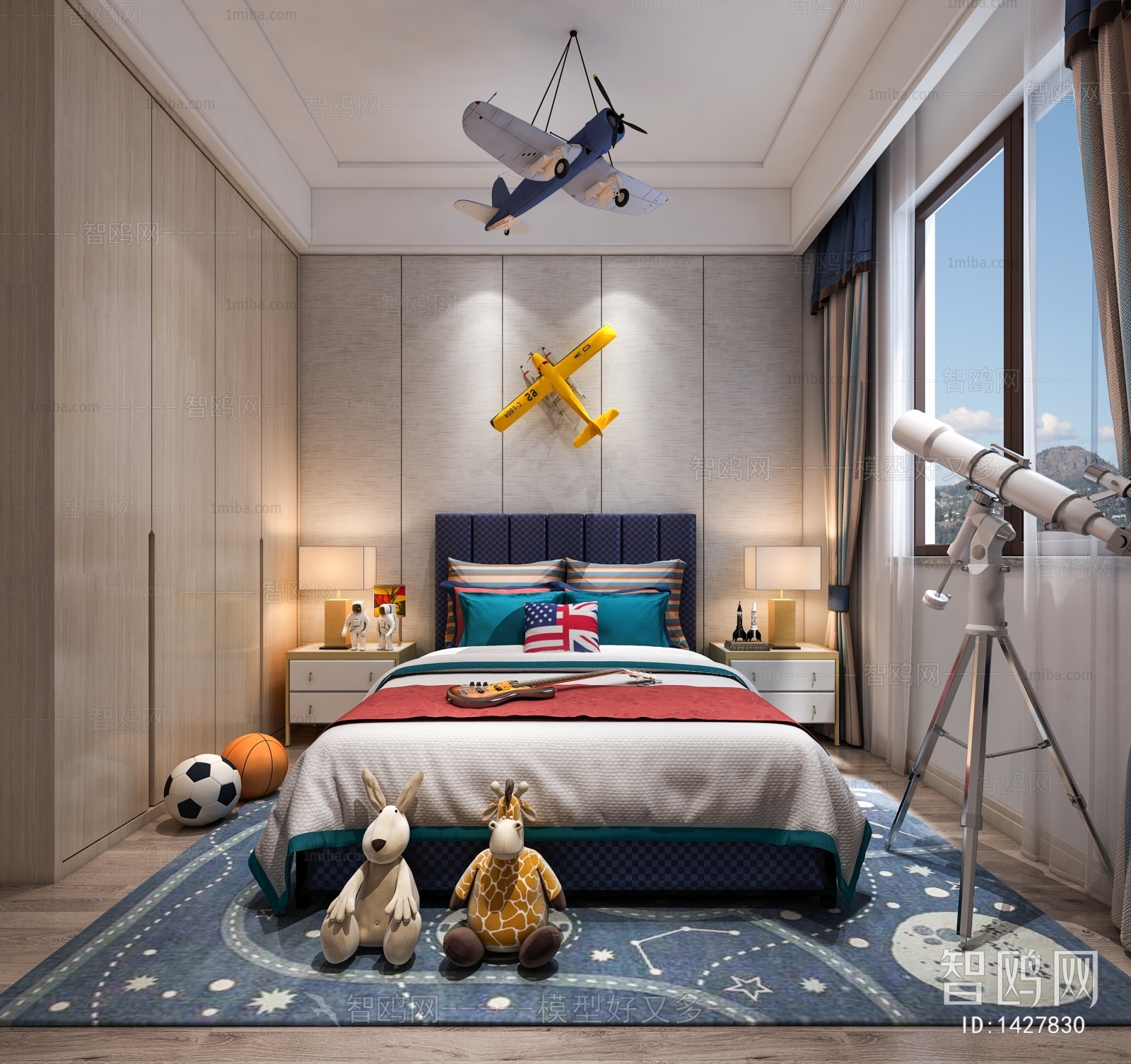 Modern Boy's Room And Son's Room