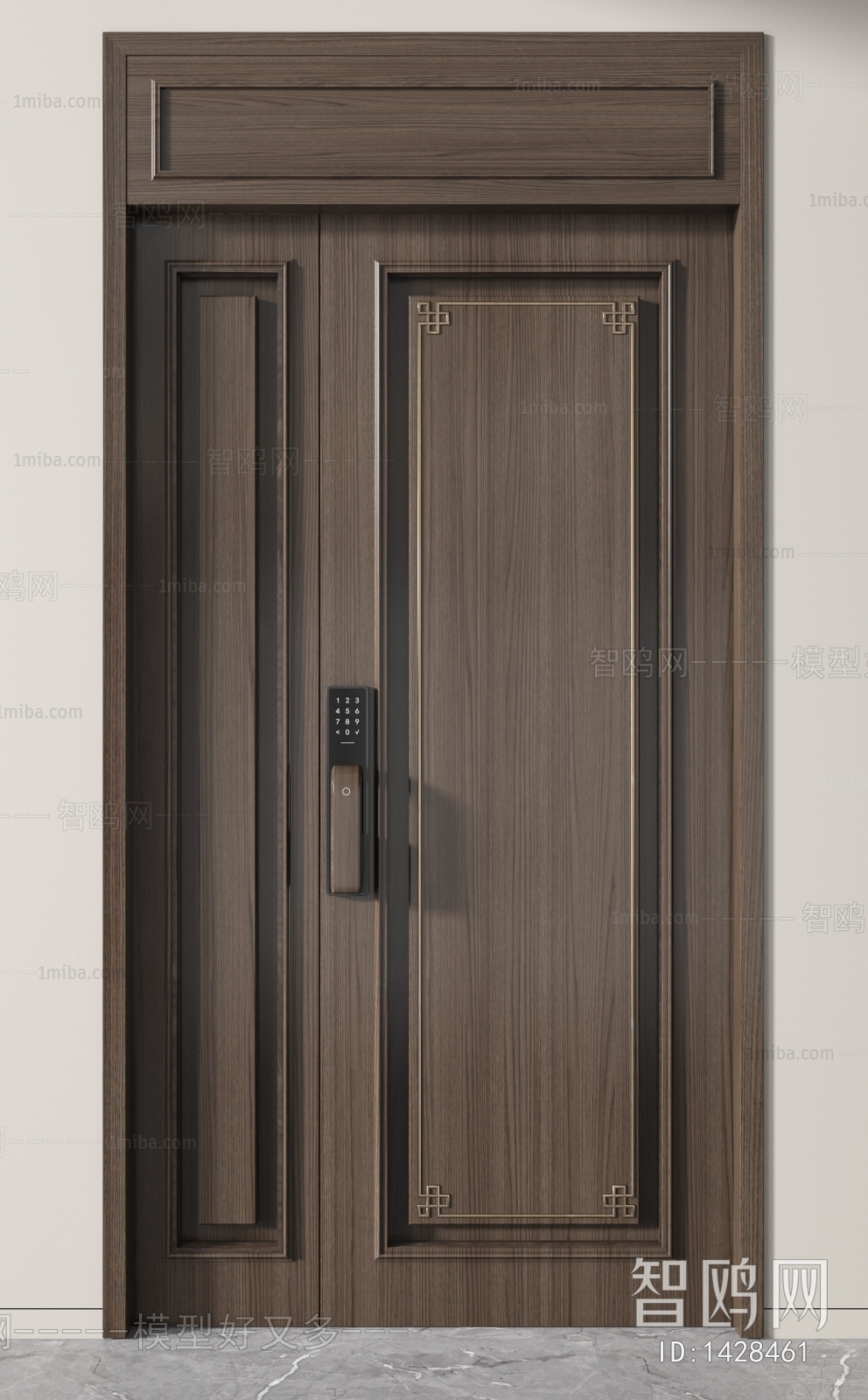 Modern Unequal Double Door