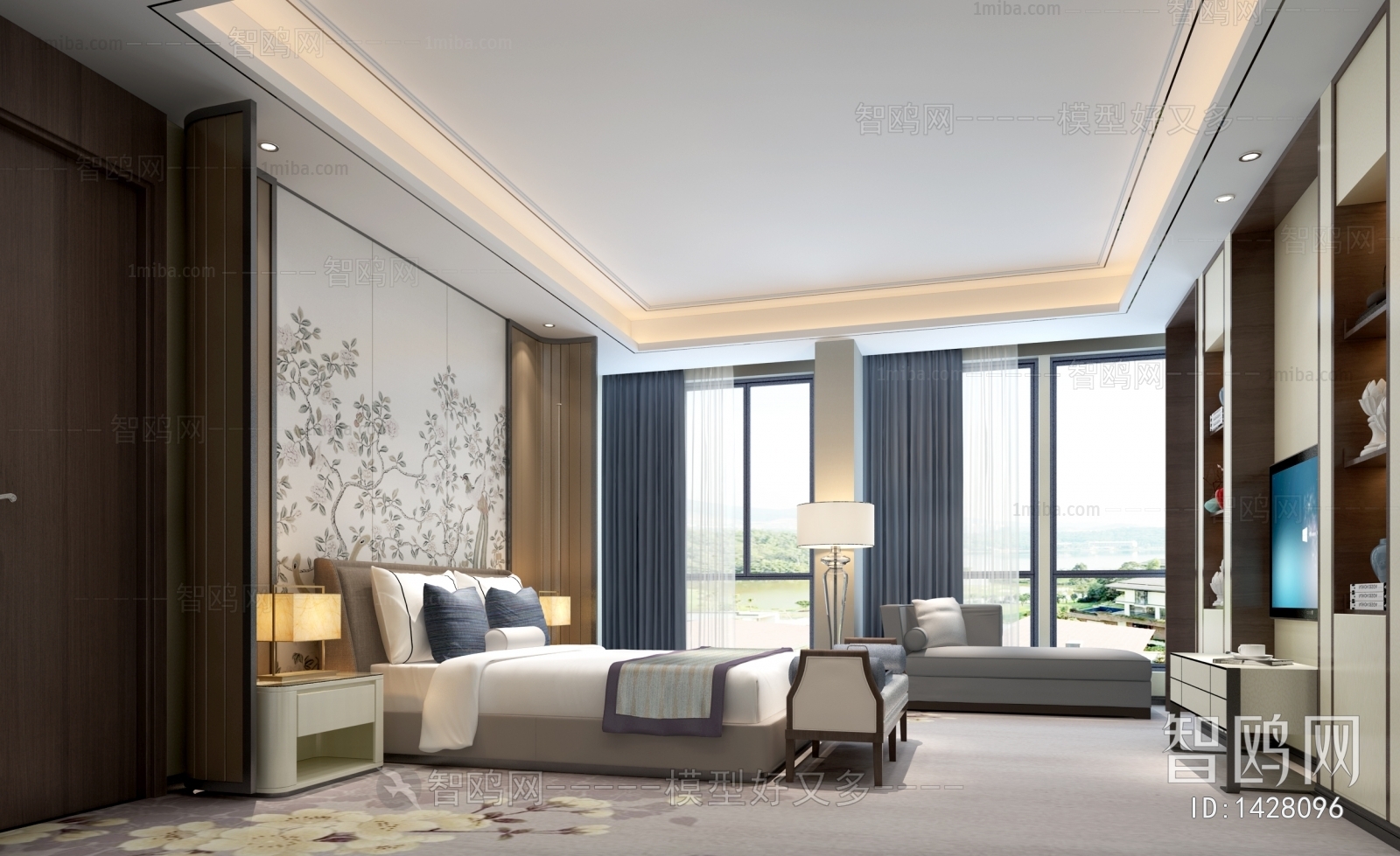 New Chinese Style Bedroom