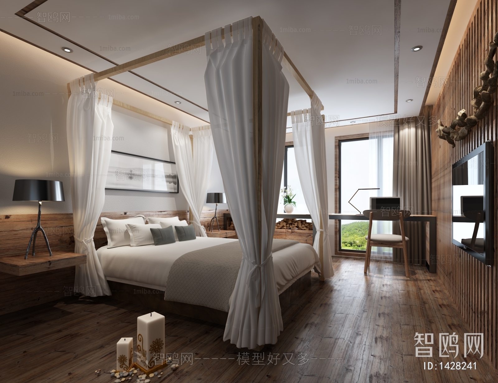 New Chinese Style Bedroom