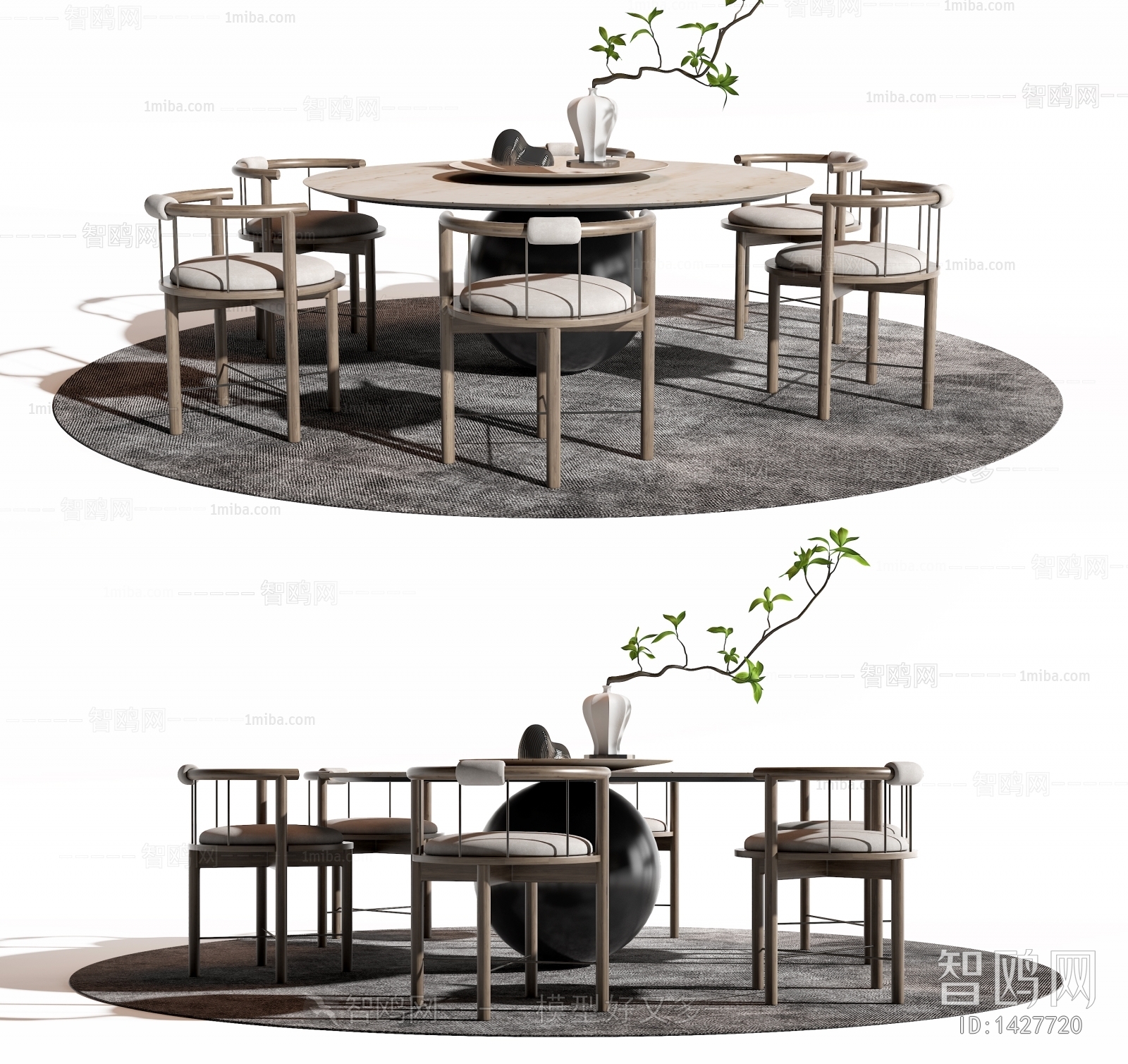 New Chinese Style Dining Table And Chairs