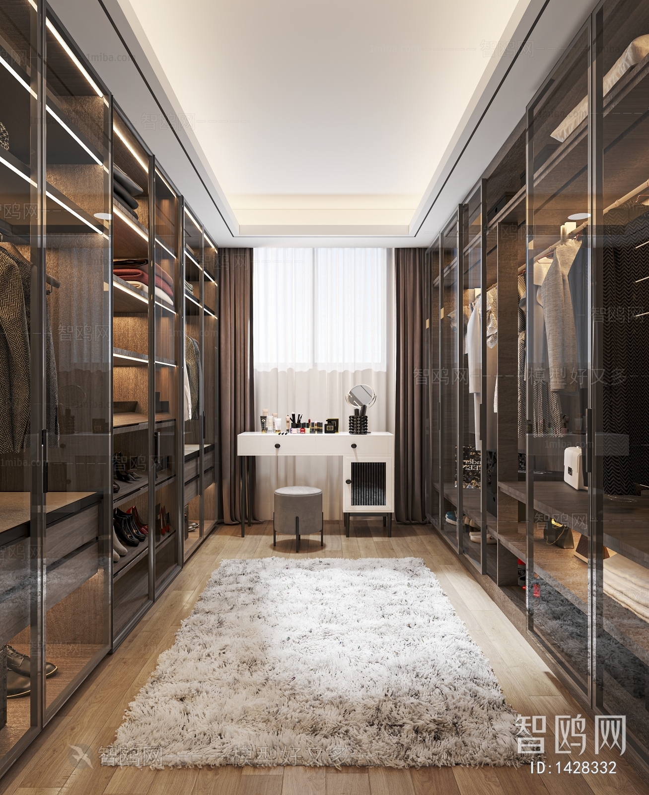 Modern Clothes Storage Area