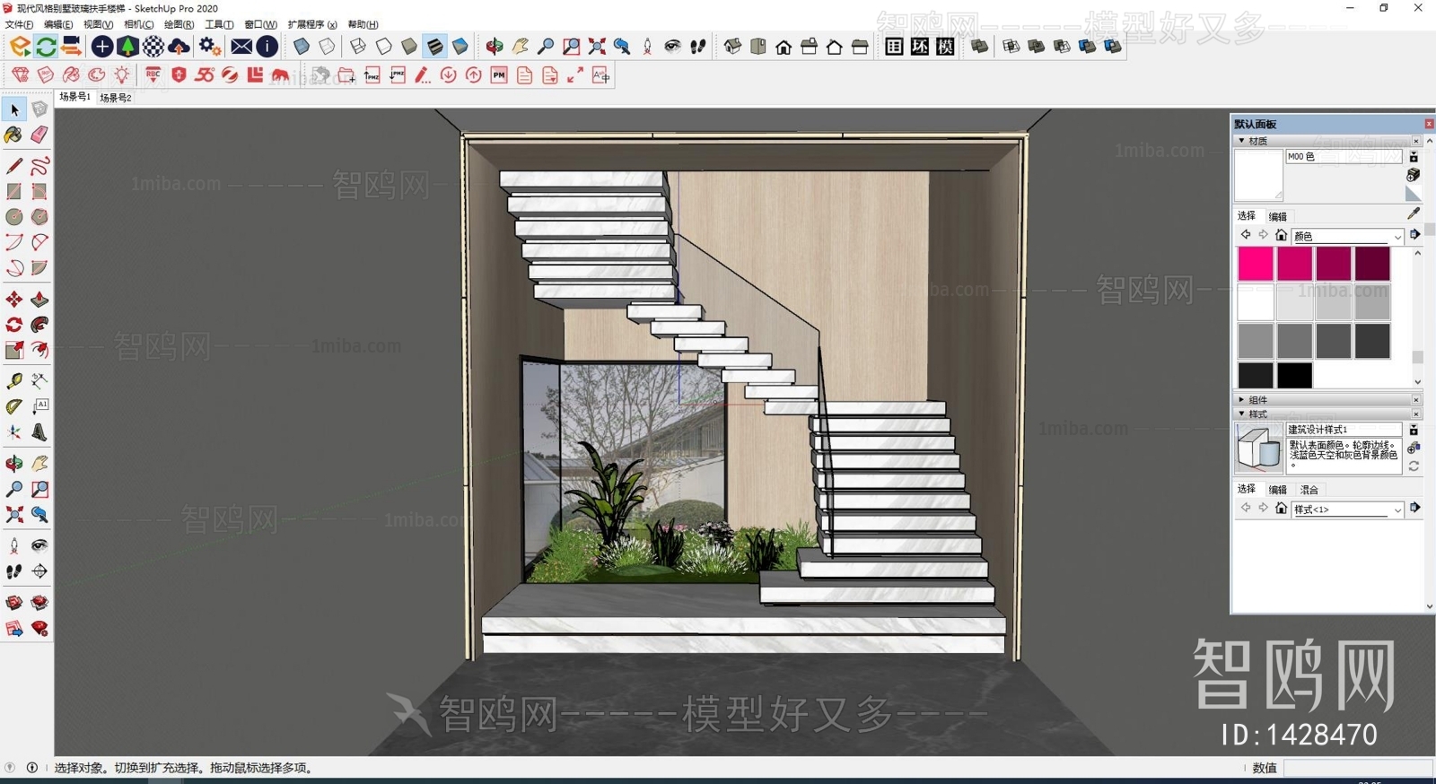 Modern New Chinese Style Stairwell