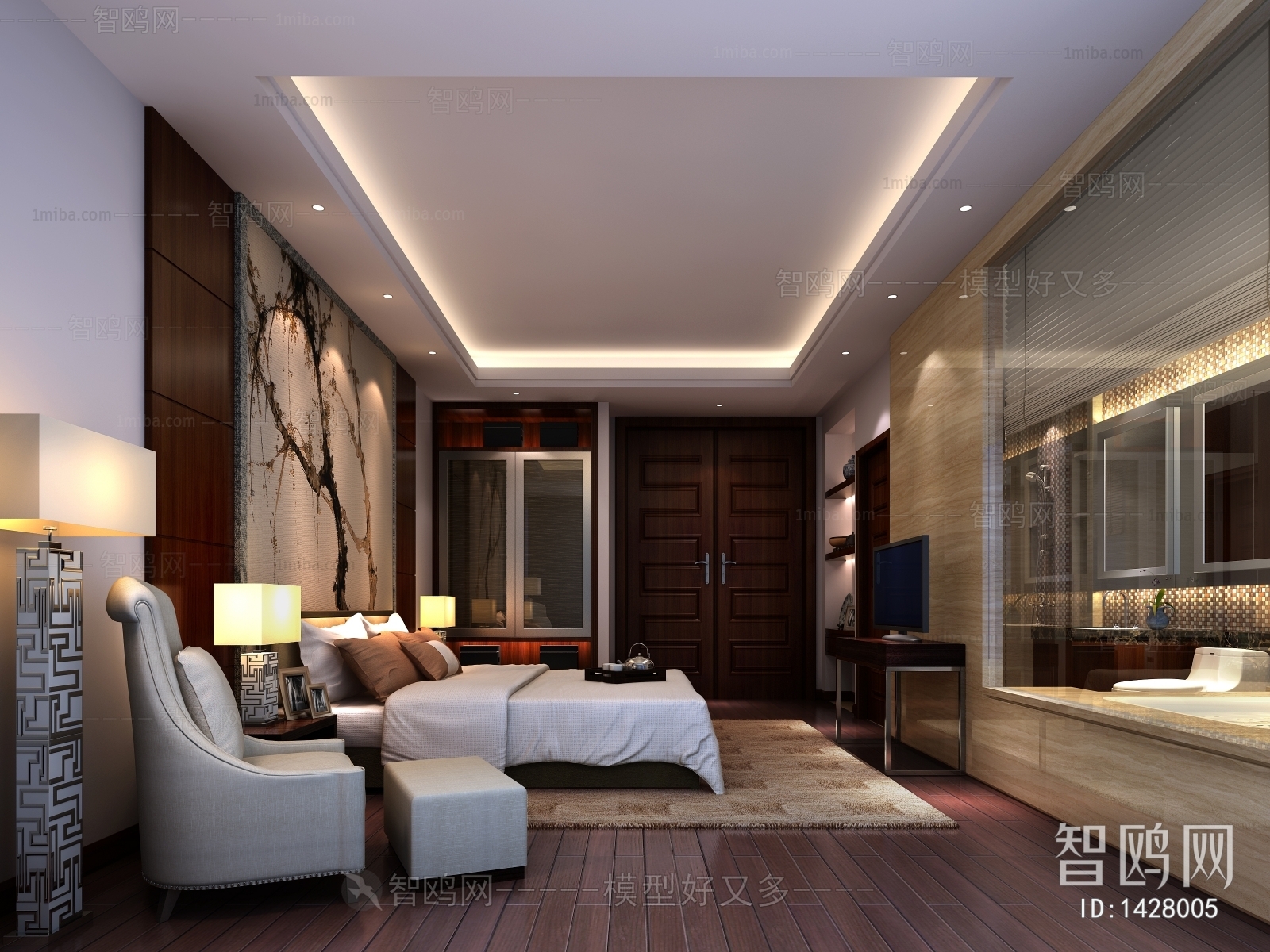 New Chinese Style Bedroom