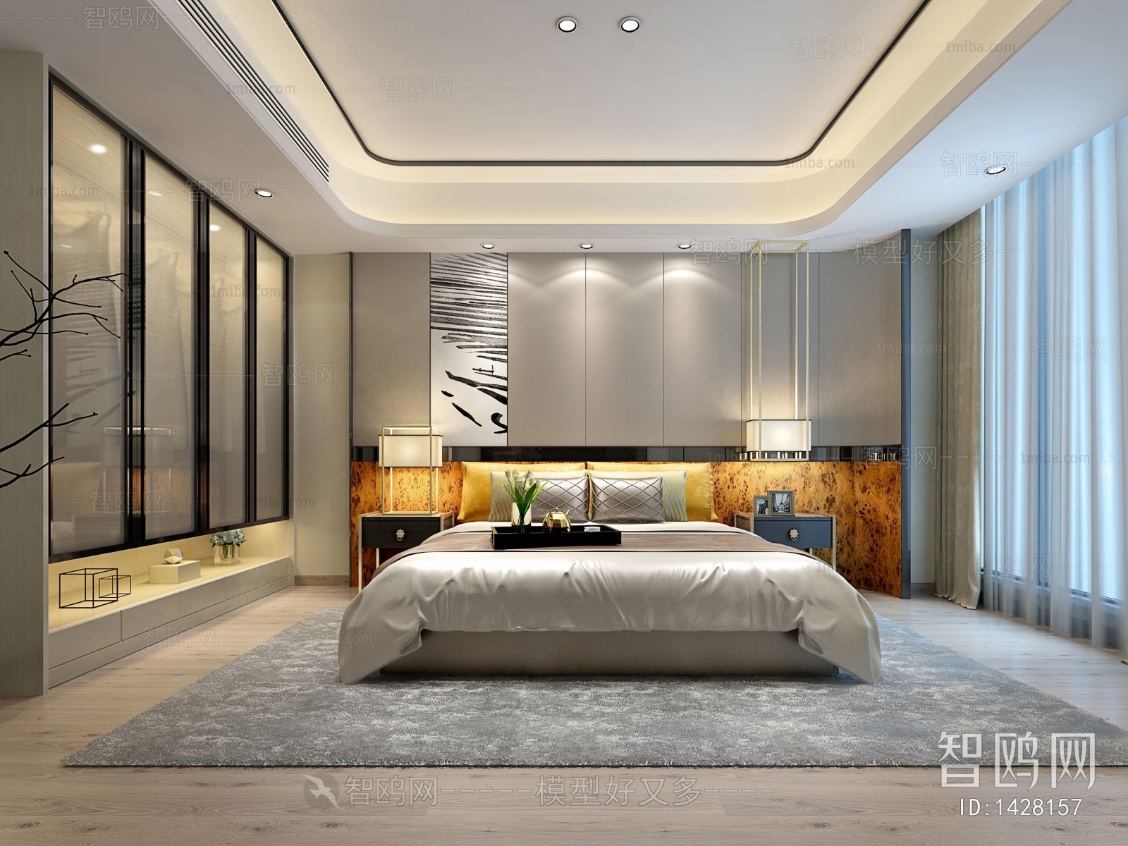 New Chinese Style Bedroom