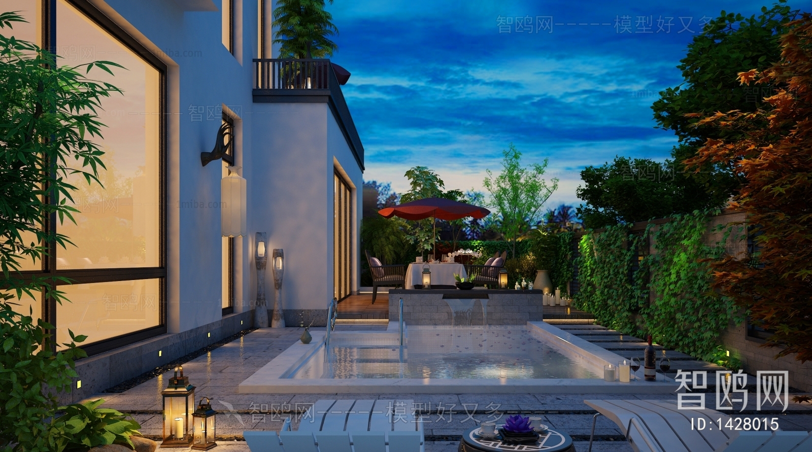 New Chinese Style Courtyard/landscape