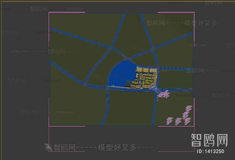 简欧商业街建筑外观