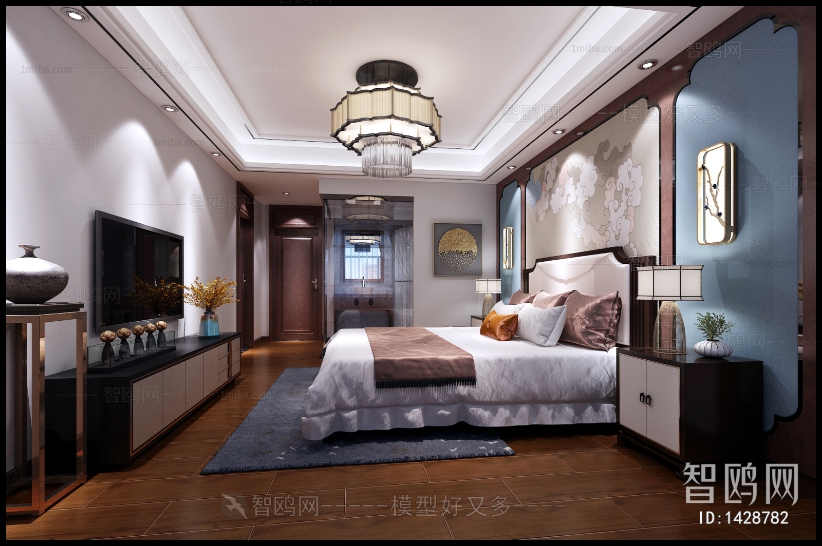 New Chinese Style Bedroom