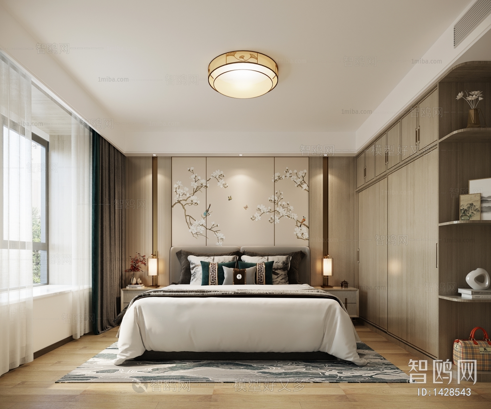 New Chinese Style Bedroom