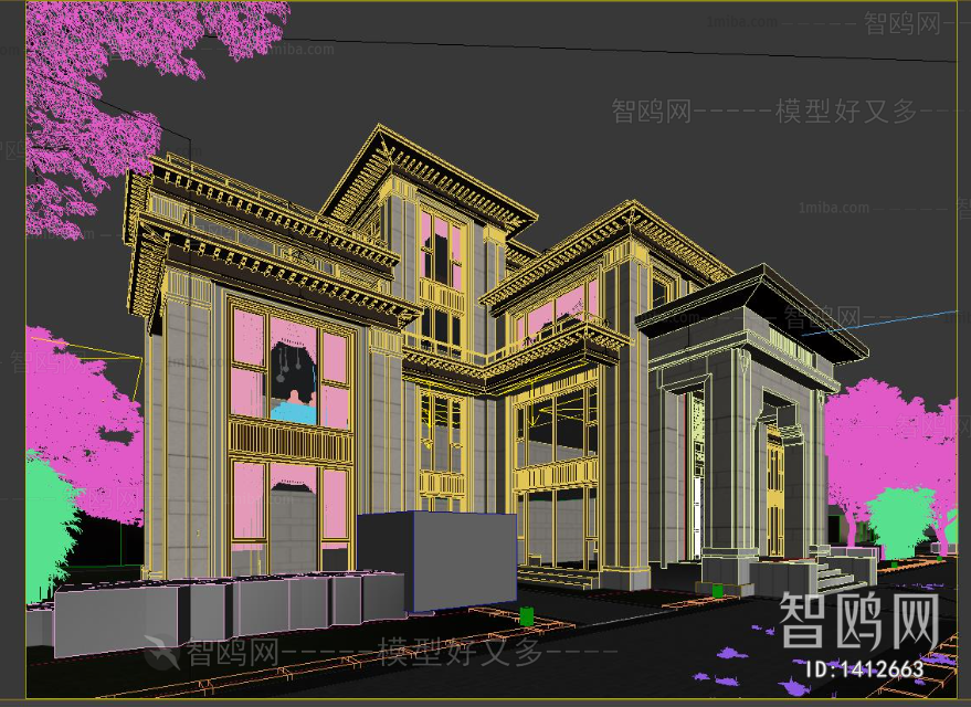 New Chinese Style Villa Appearance