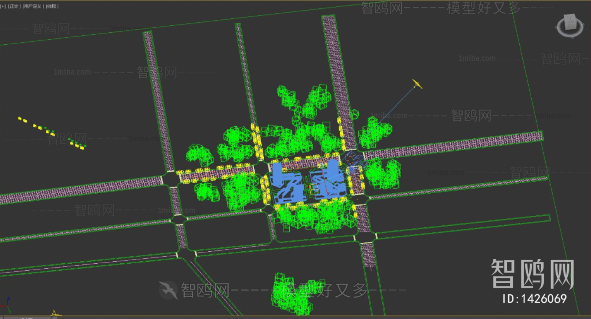 Modern Architectural Bird's-eye View Planning