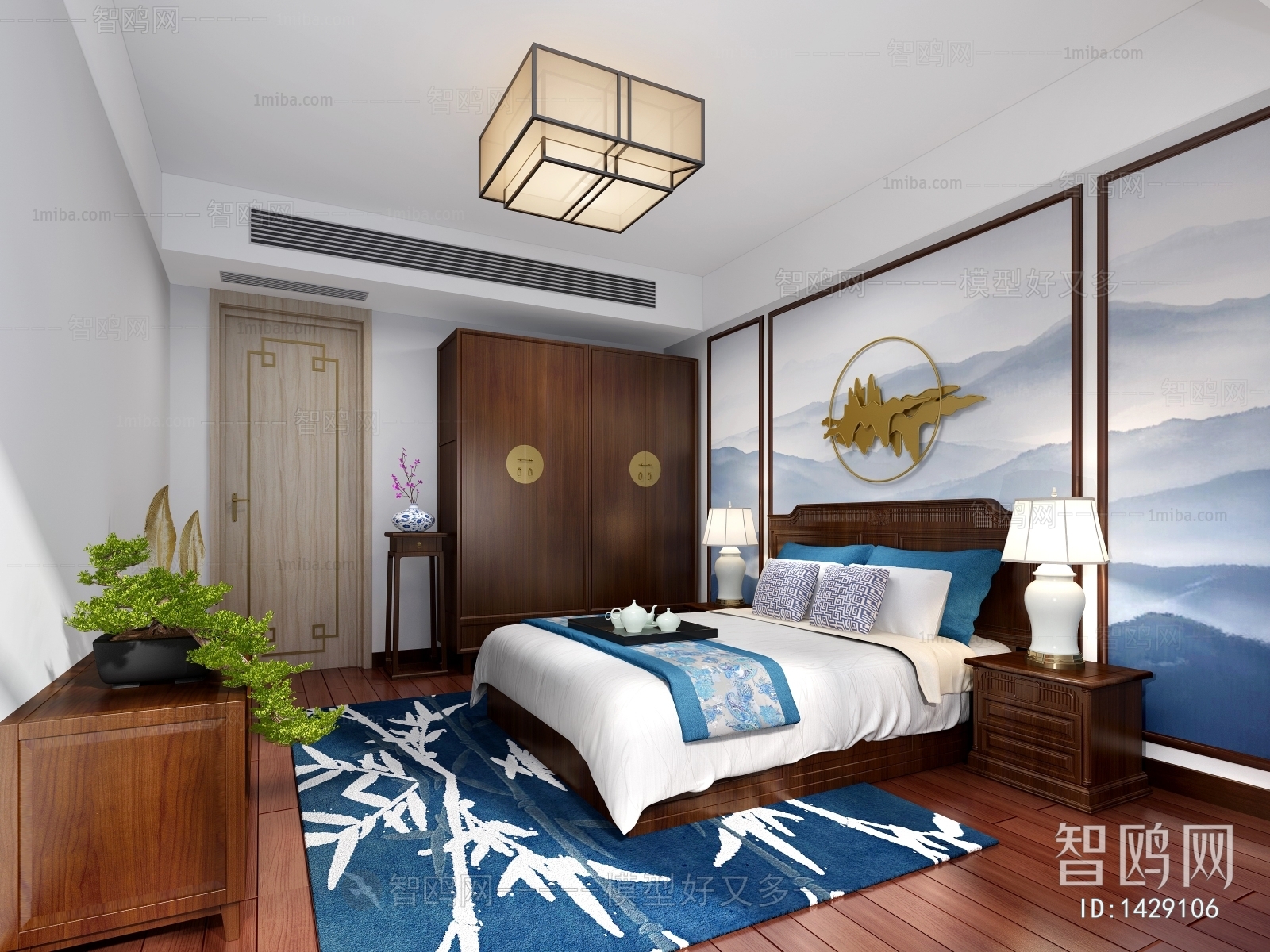 New Chinese Style Bedroom