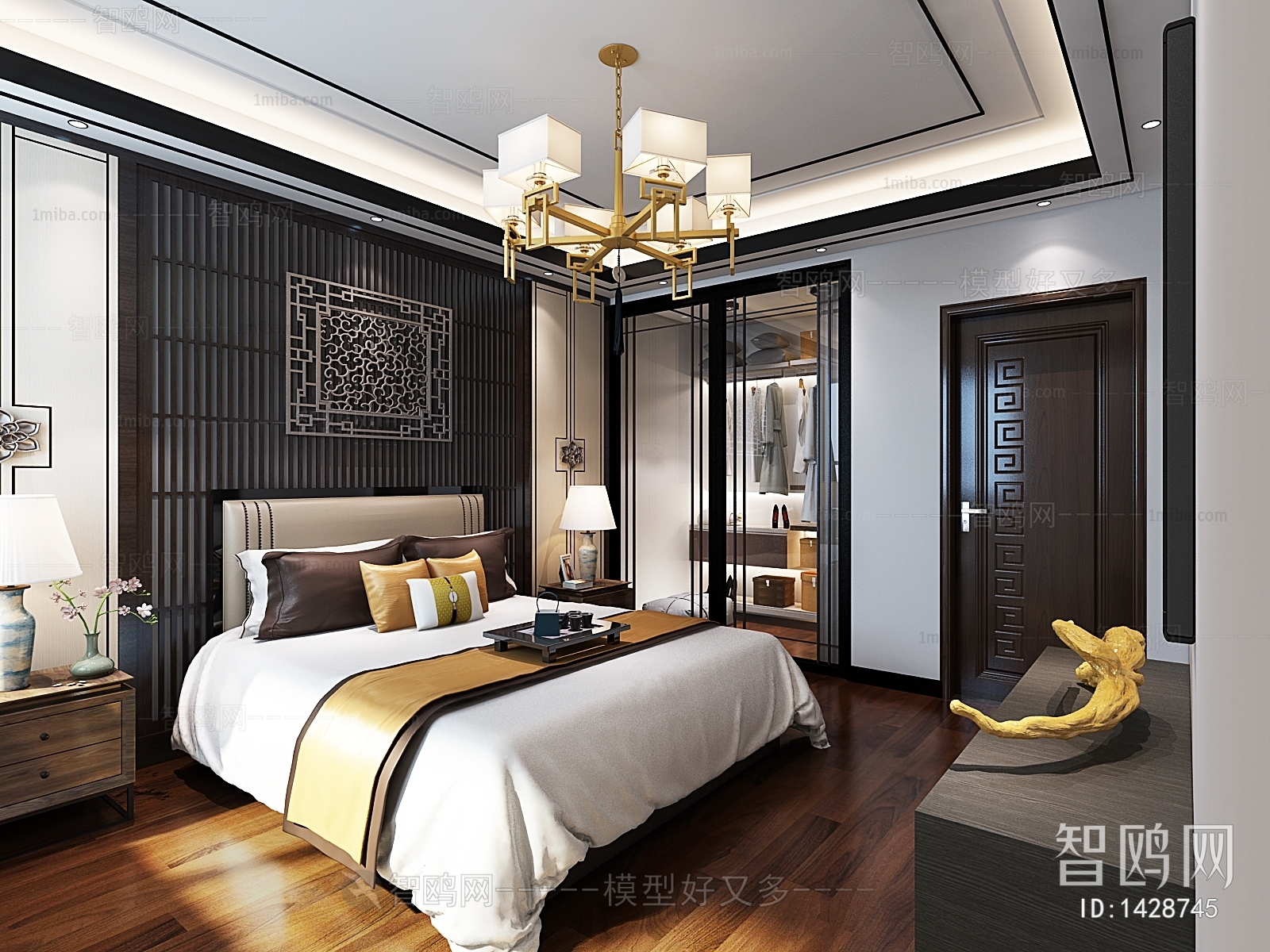 New Chinese Style Bedroom