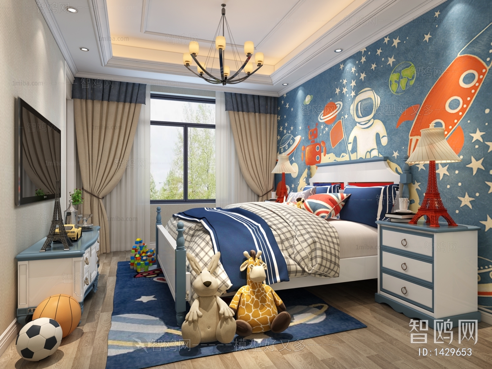 Modern Boy's Room And Son's Room