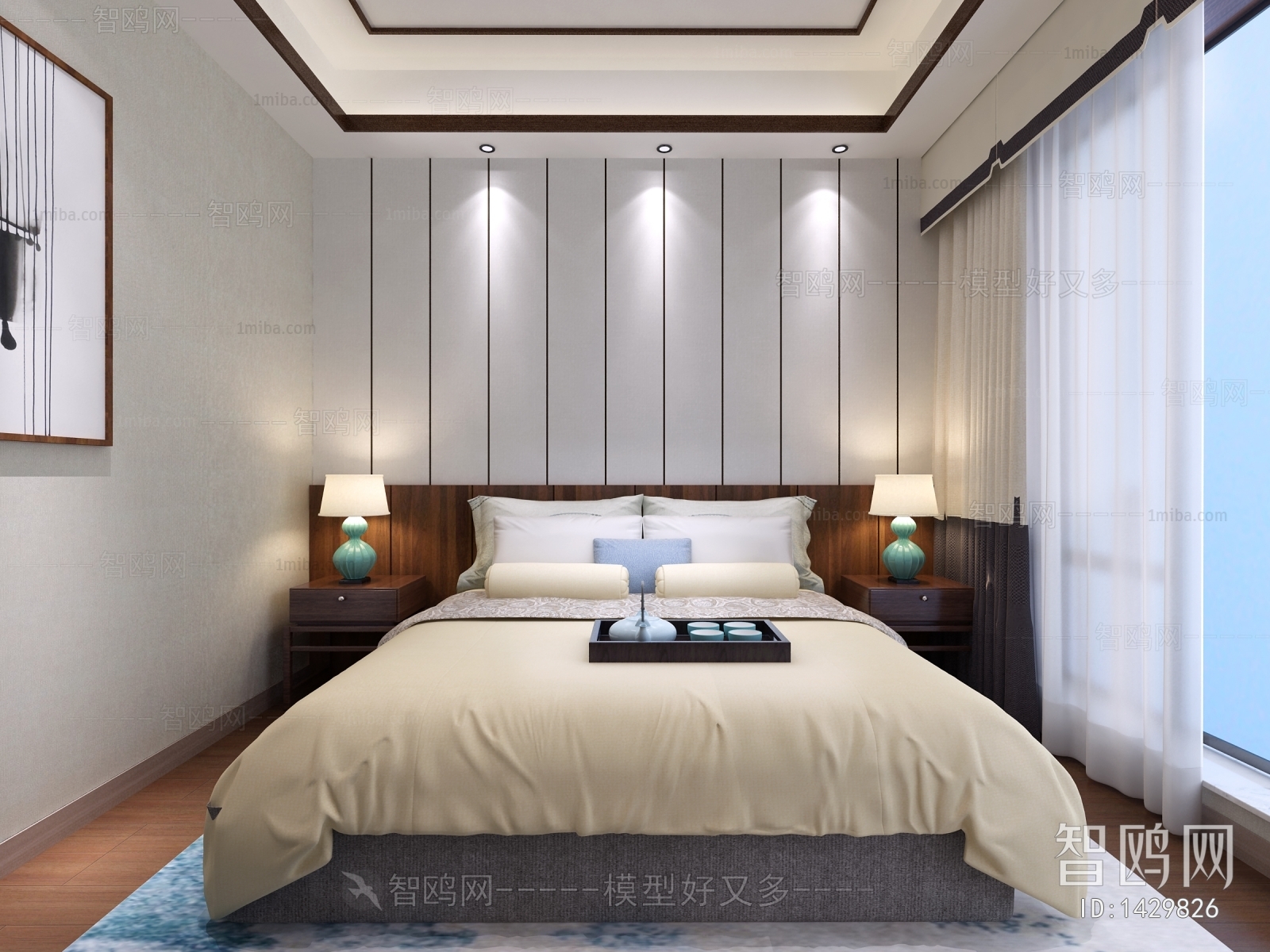 New Chinese Style Bedroom