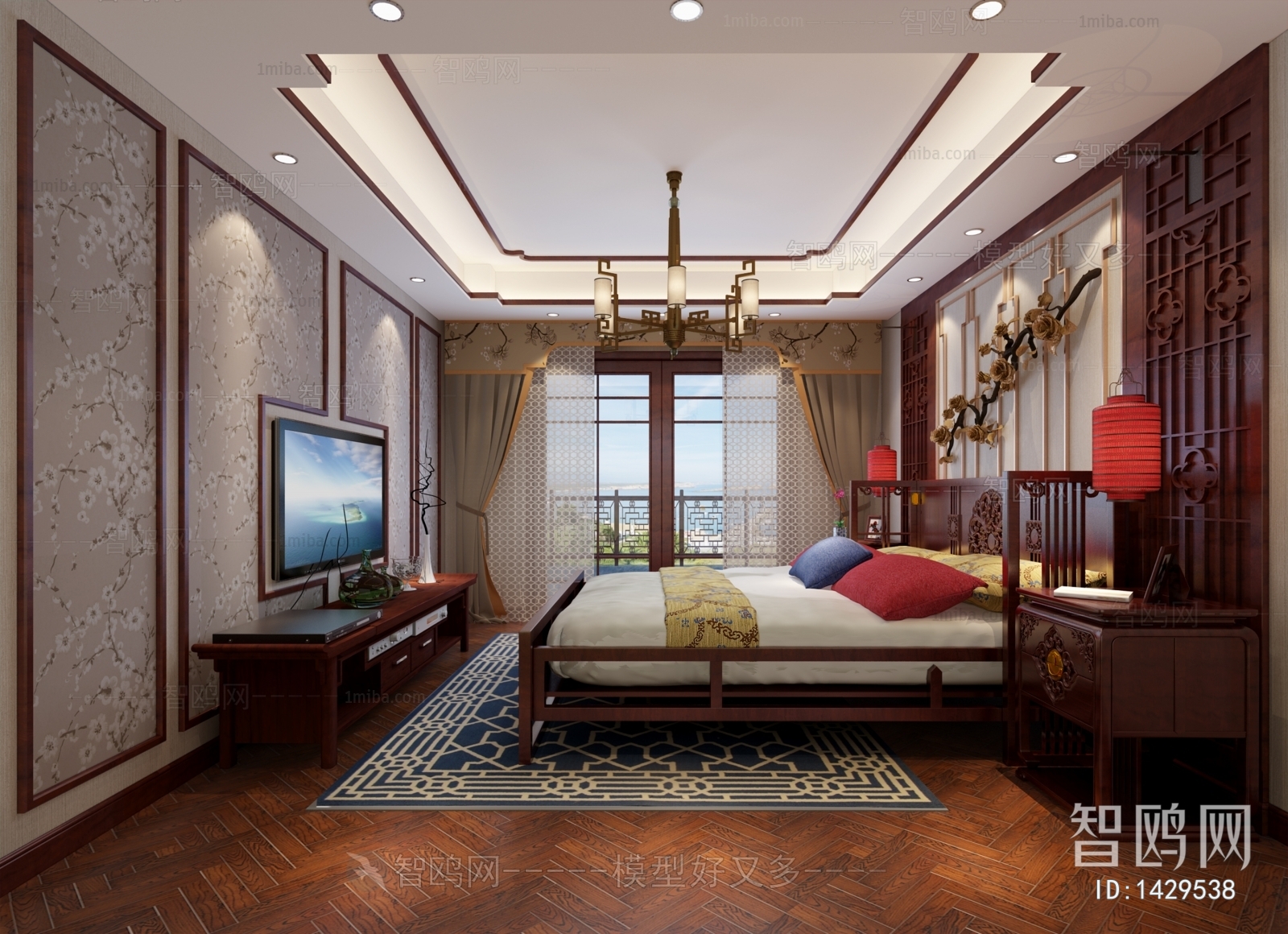 New Chinese Style Bedroom