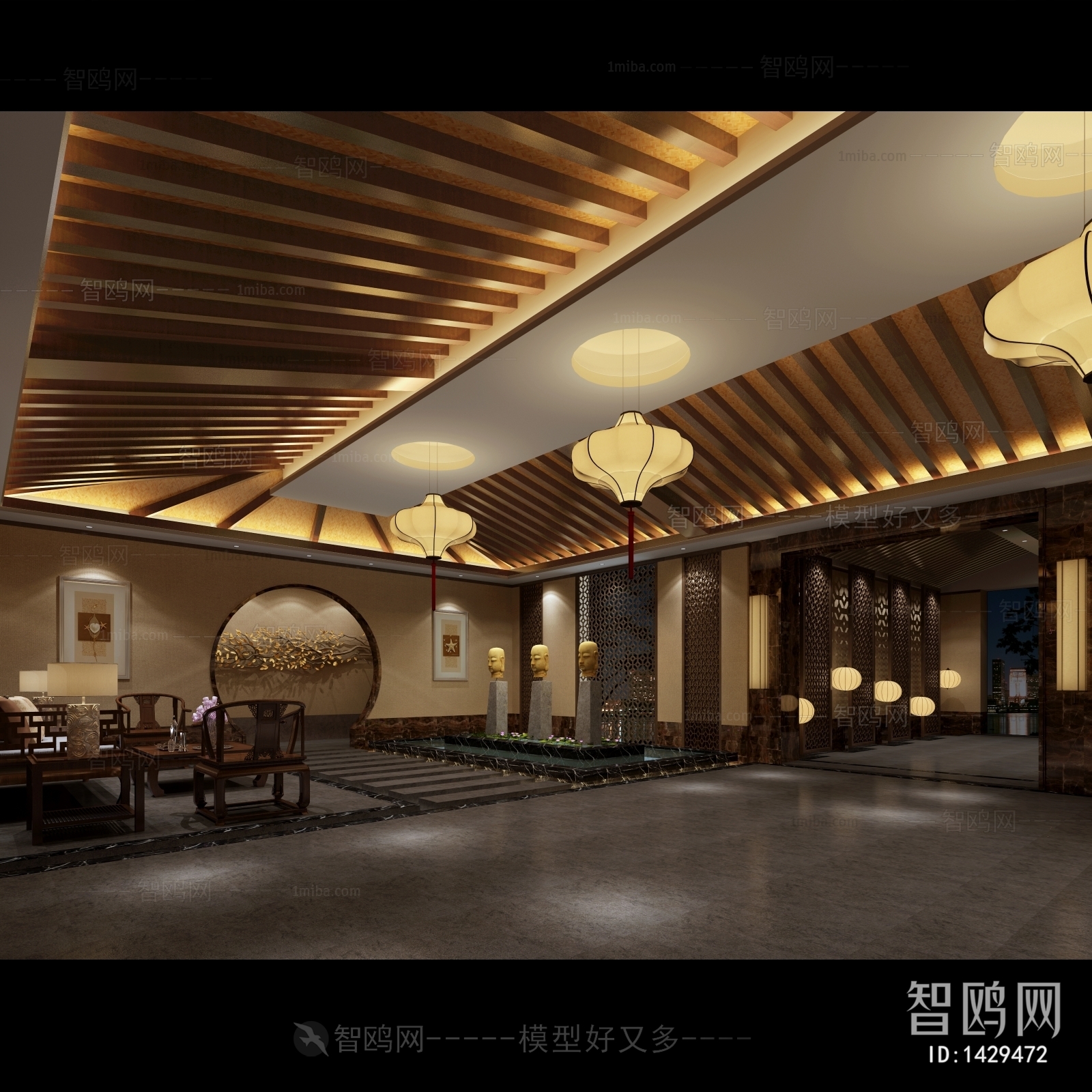 New Chinese Style Hotel Space