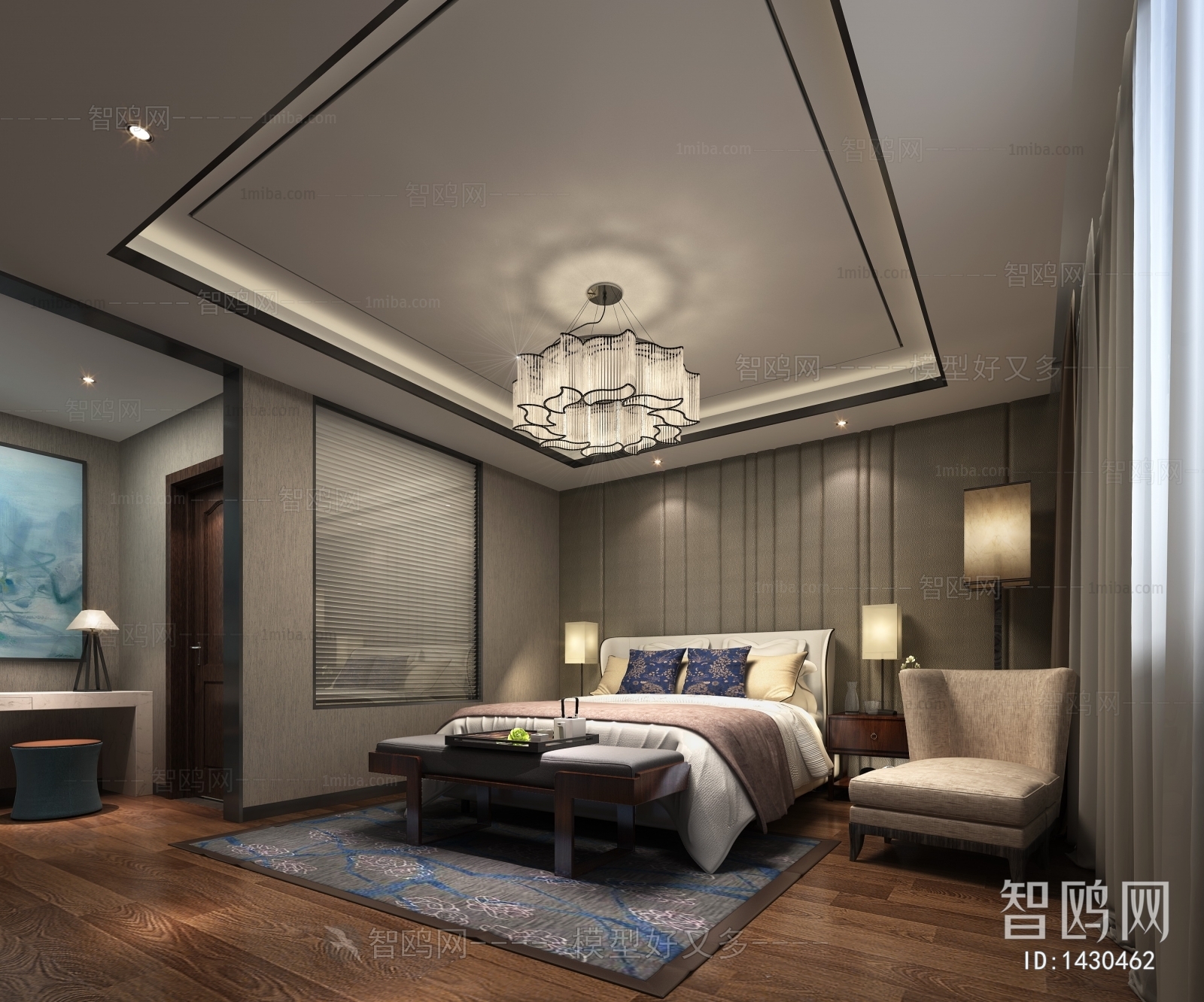 New Chinese Style Bedroom