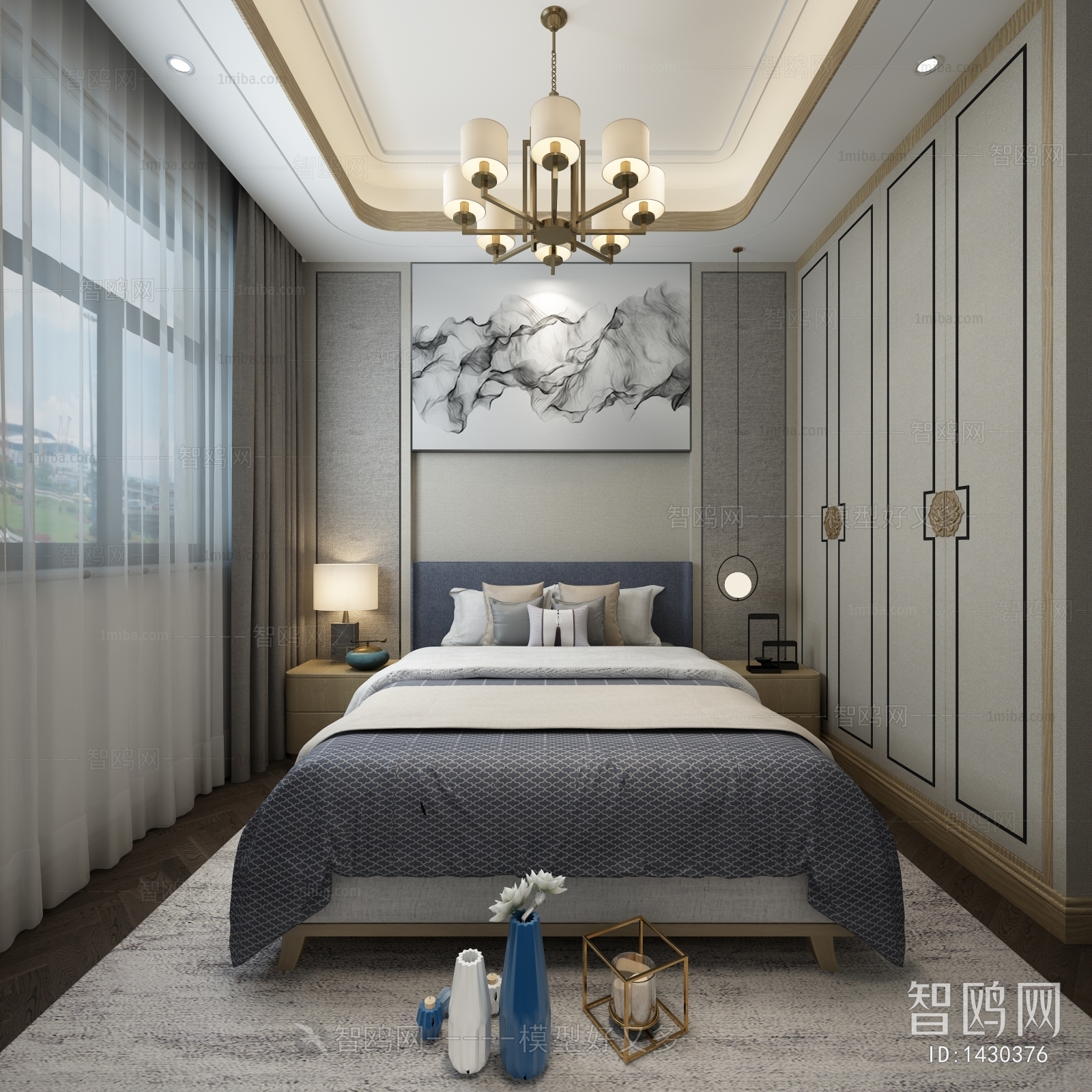 New Chinese Style Bedroom