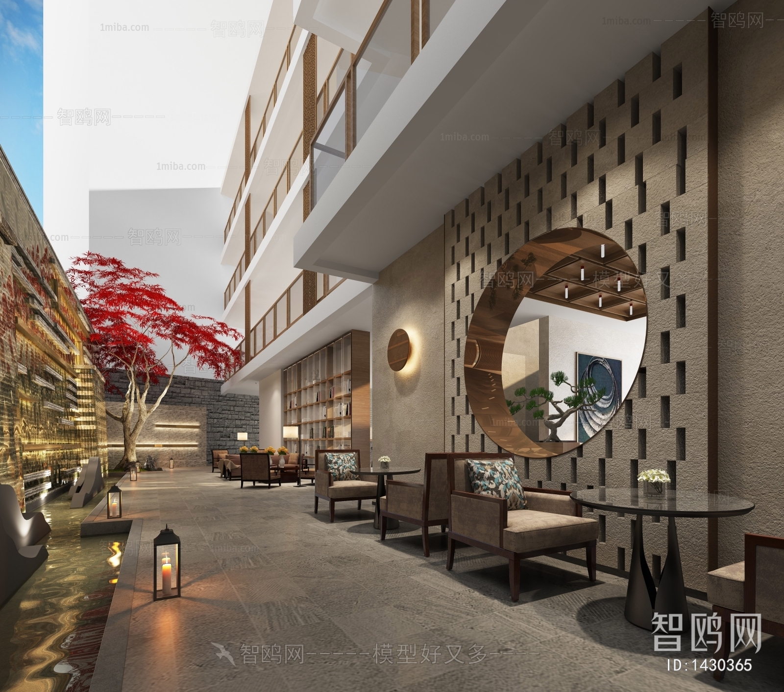 New Chinese Style Lobby Hall