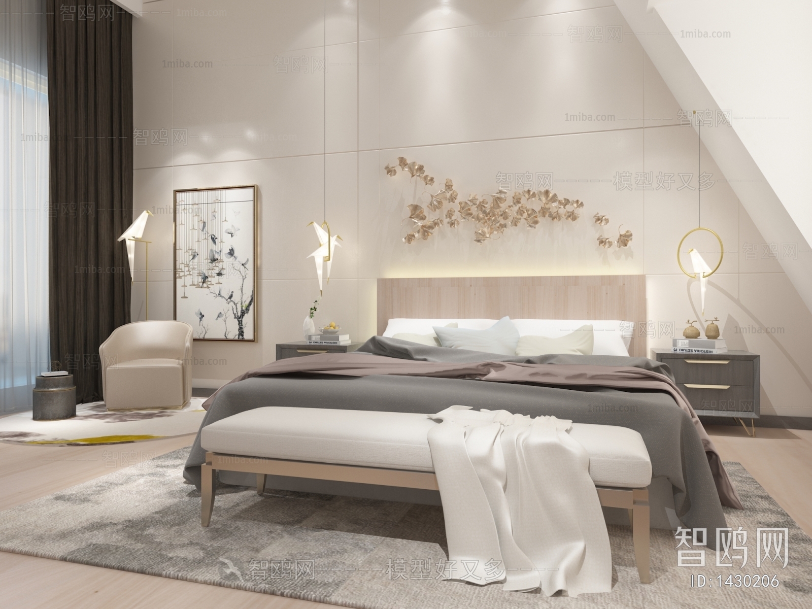 New Chinese Style Bedroom