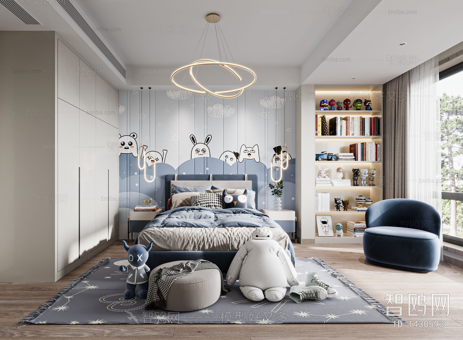 Modern Boy's Room And Son's Room