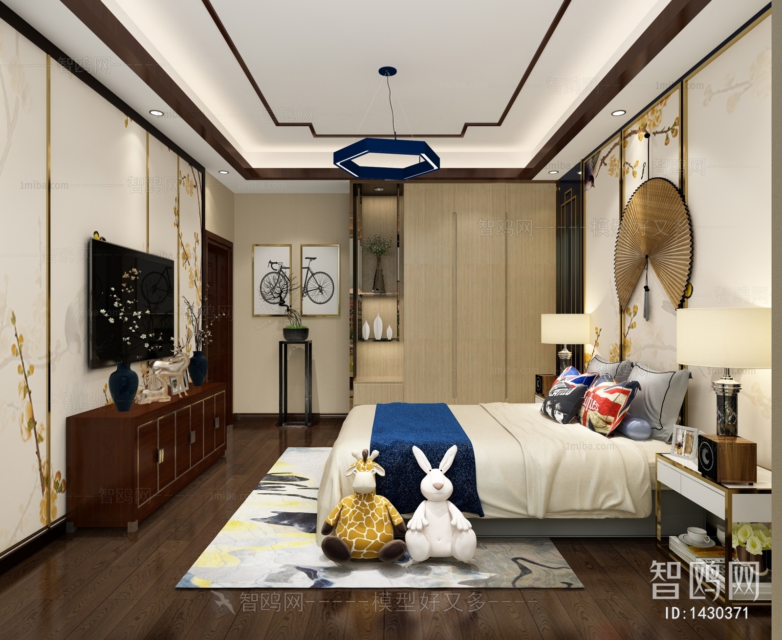 New Chinese Style Bedroom