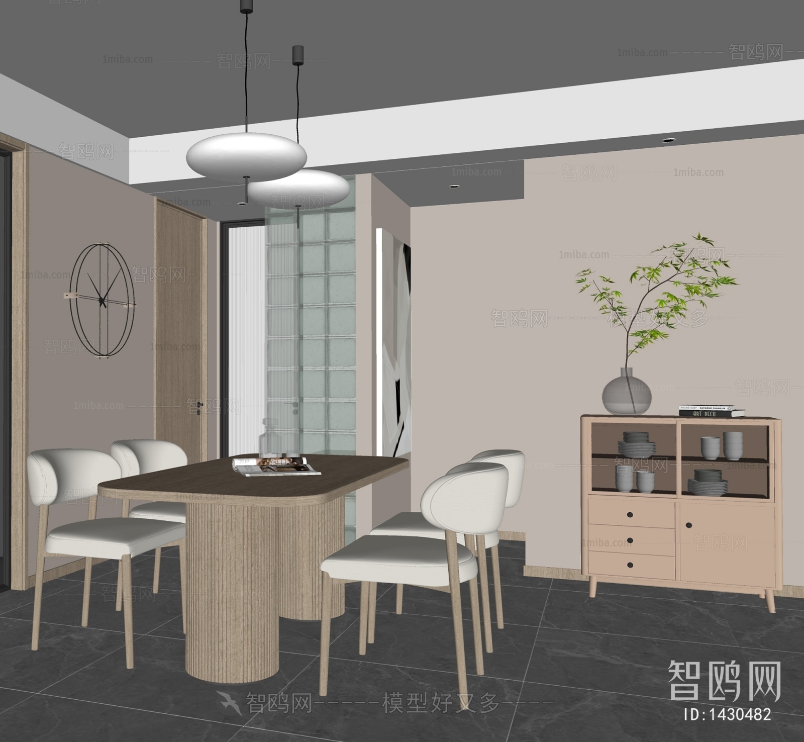 Wabi-sabi Style Dining Room