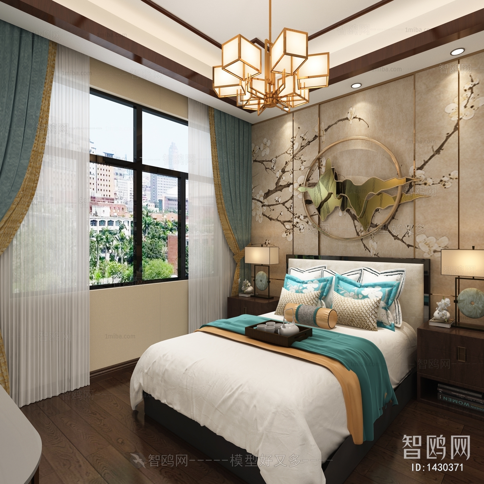 New Chinese Style Bedroom