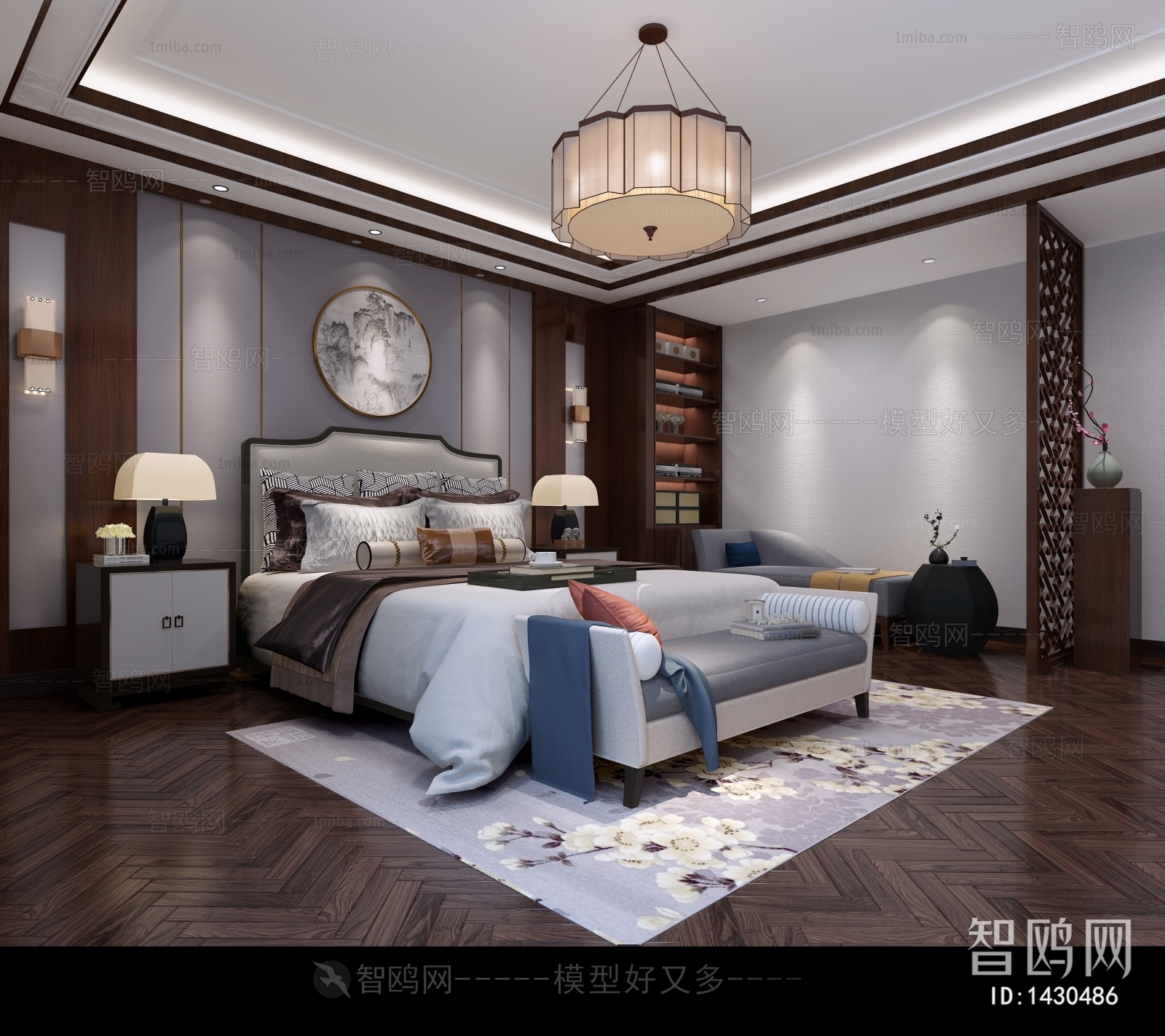 New Chinese Style Bedroom