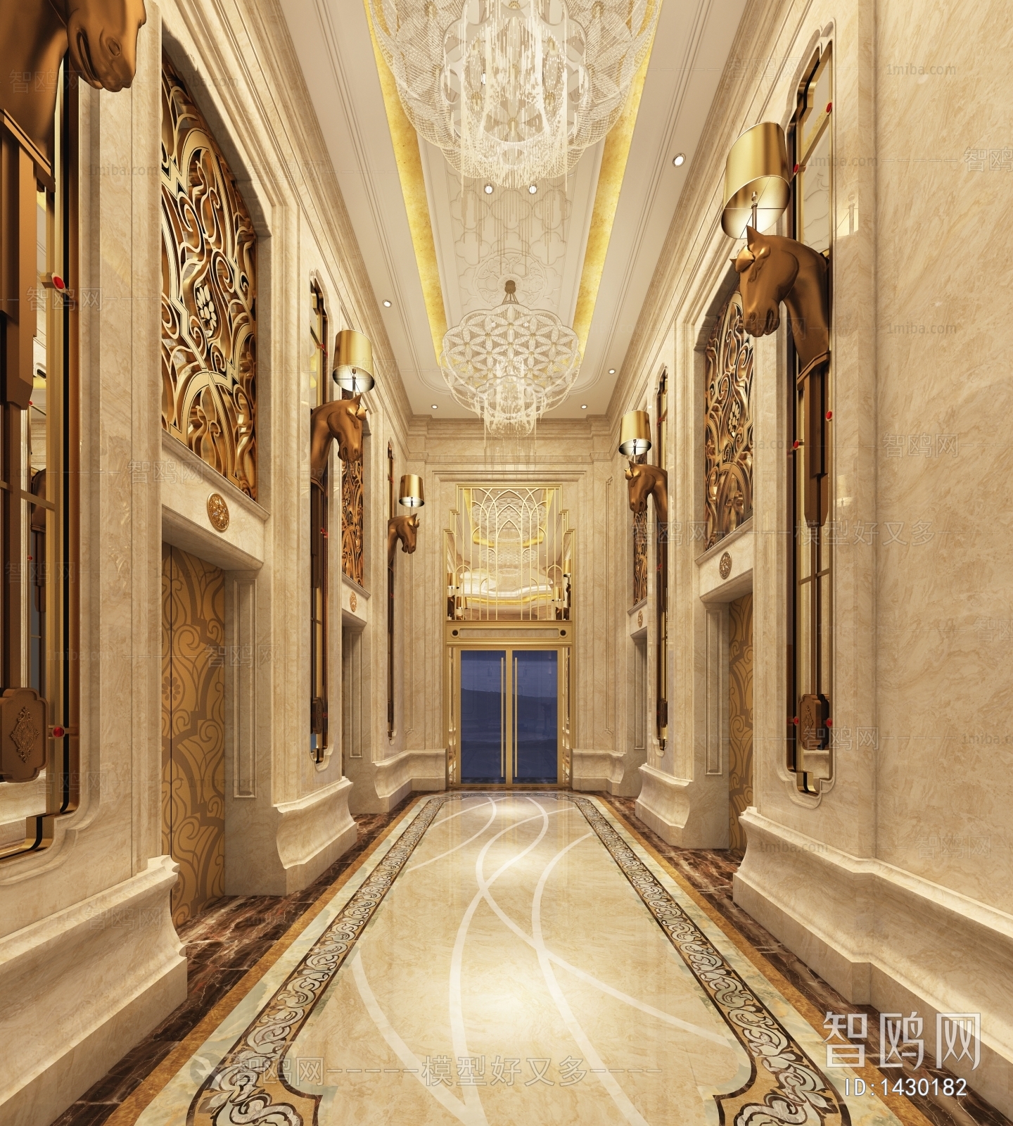European Style Corridor Elevator Hall