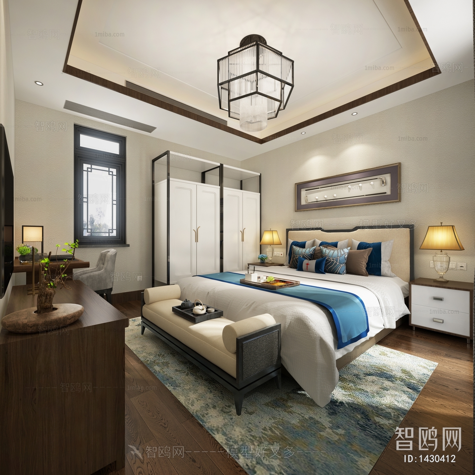 New Chinese Style Bedroom