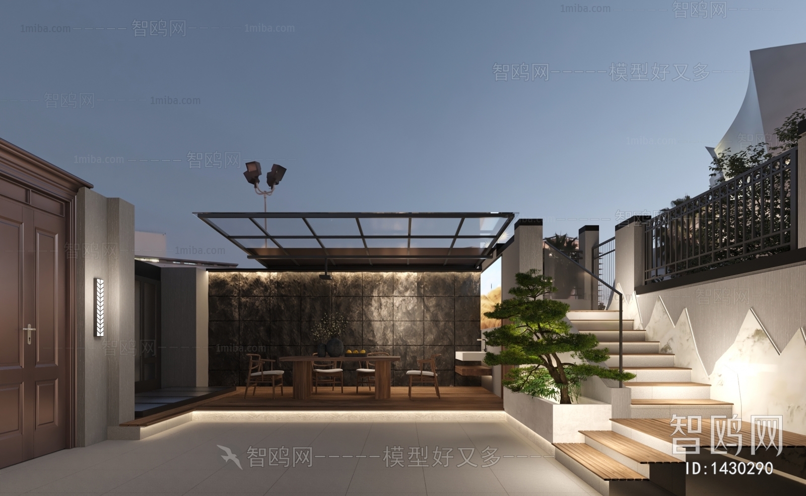 New Chinese Style Courtyard/landscape