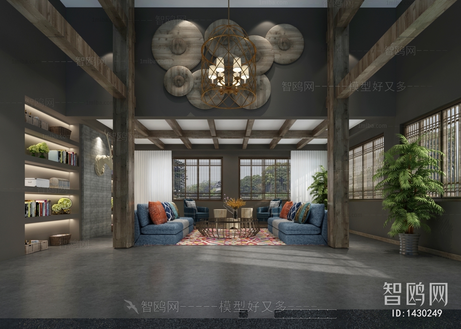 New Chinese Style Lobby Hall