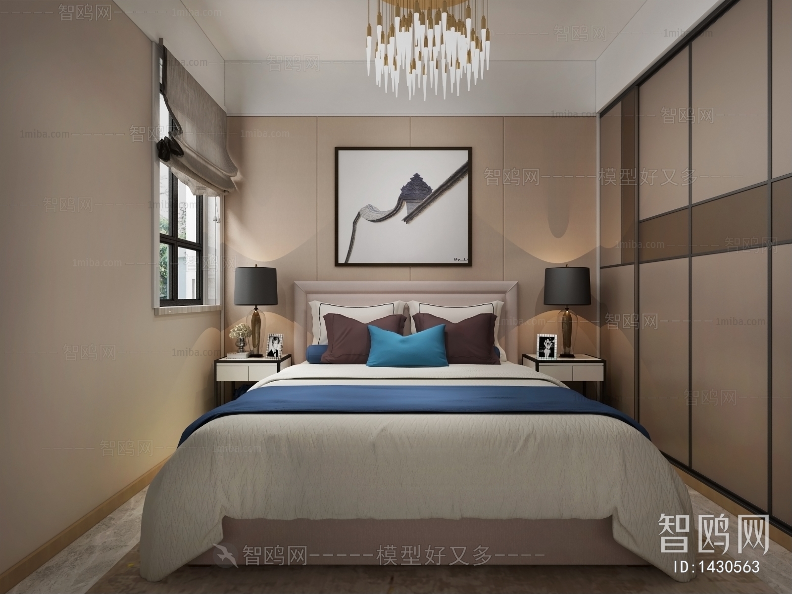 New Chinese Style Bedroom