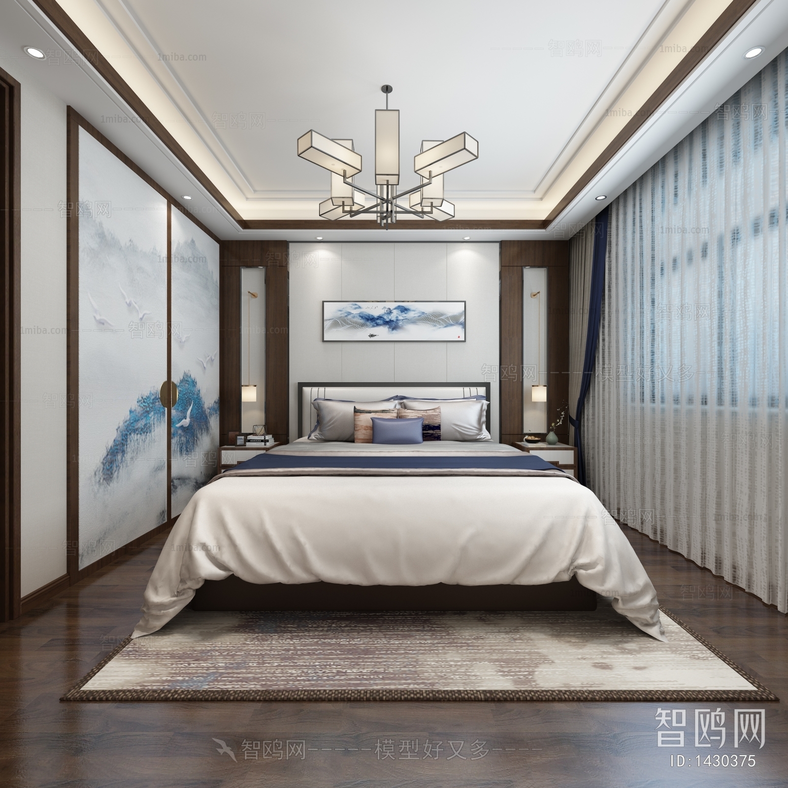 New Chinese Style Bedroom