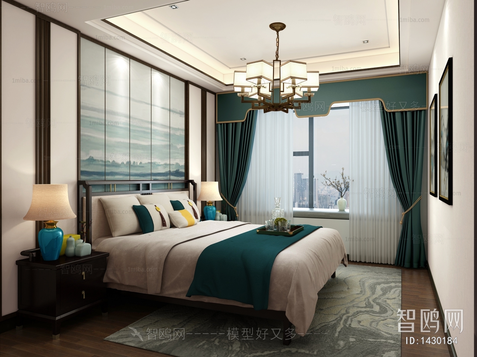 New Chinese Style Bedroom