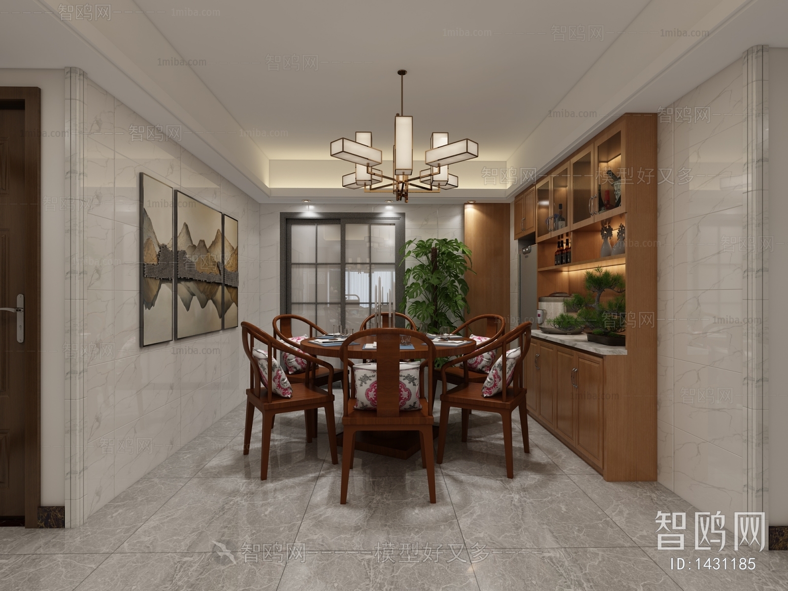 New Chinese Style A Living Room