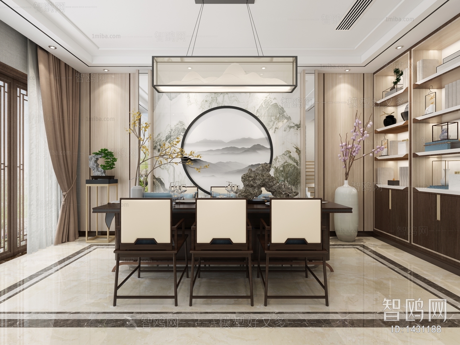 New Chinese Style Dining Room