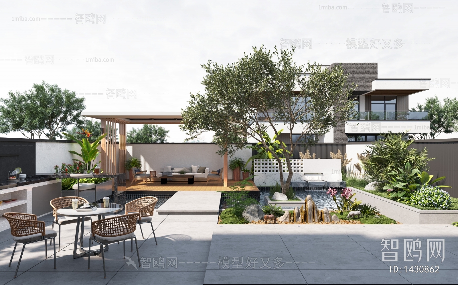 Modern Courtyard/landscape