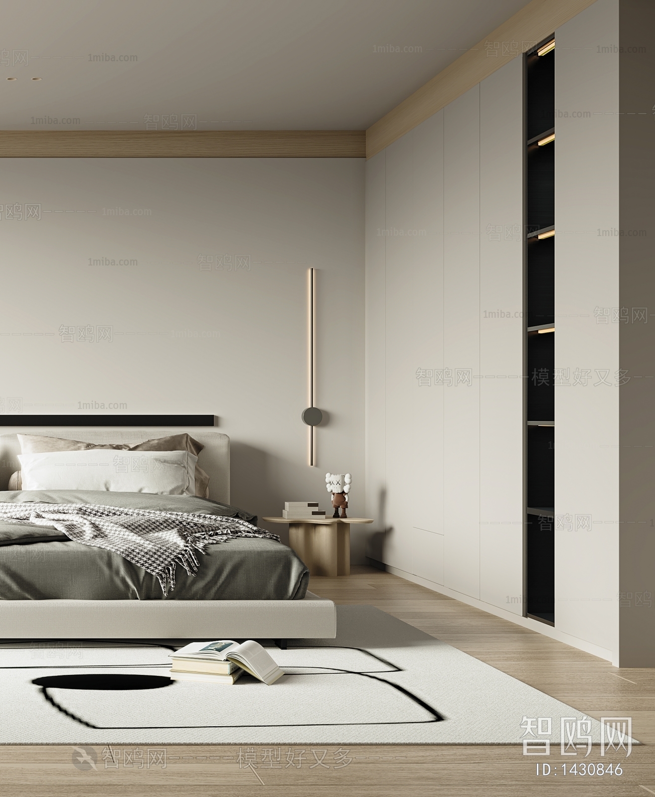 Modern Wabi-sabi Style Bedroom