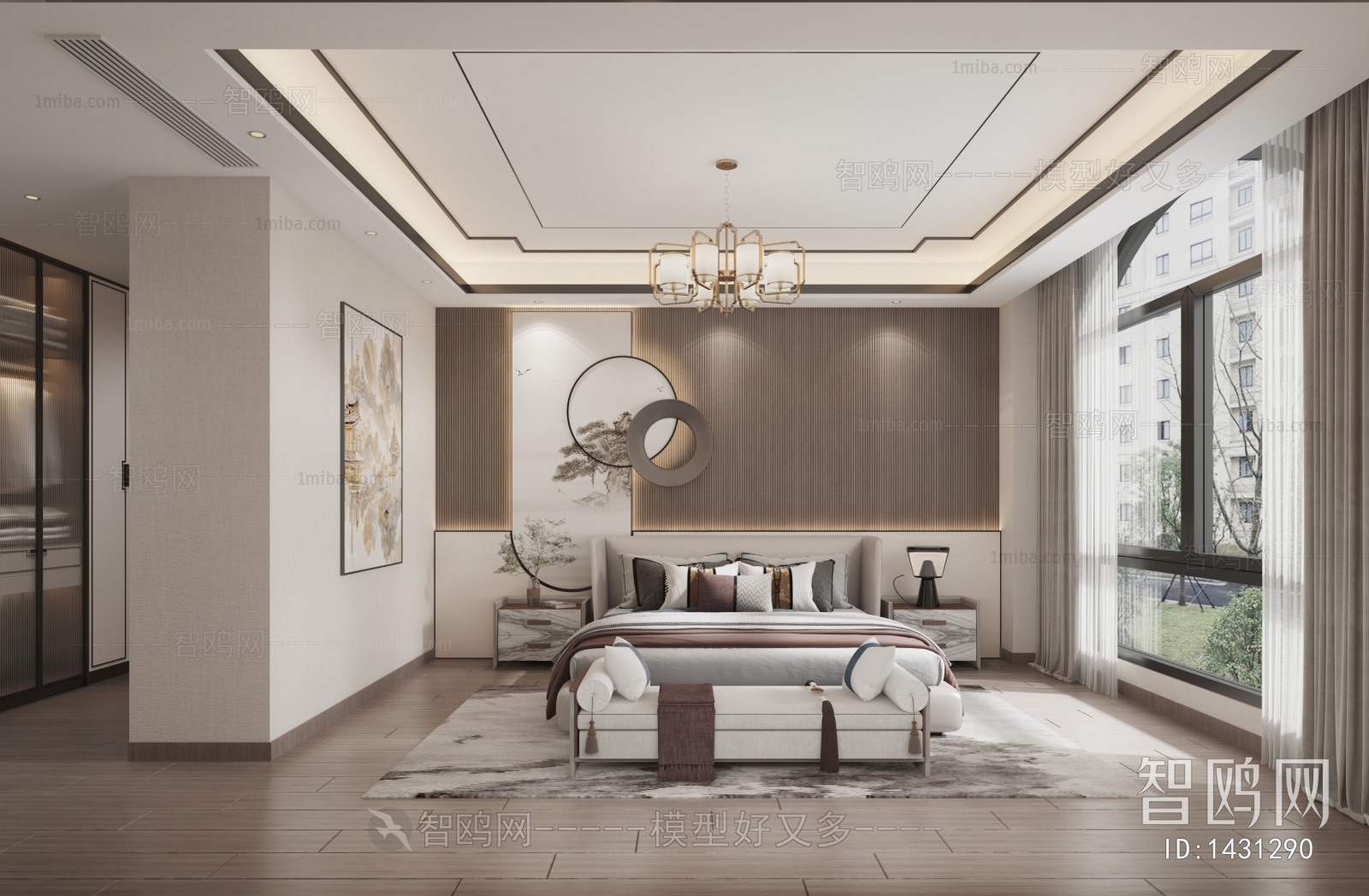 New Chinese Style Bedroom