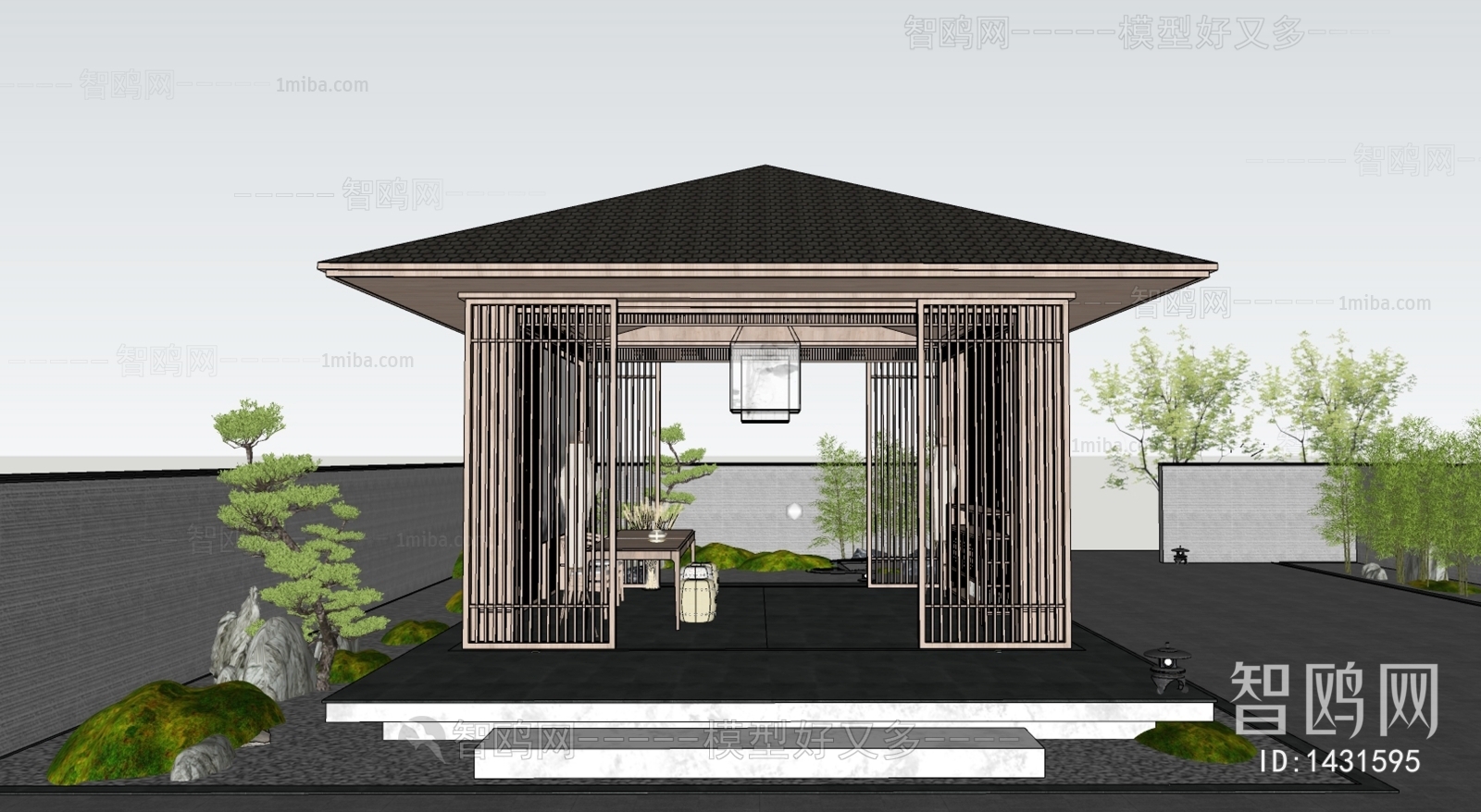 New Chinese Style Courtyard/landscape